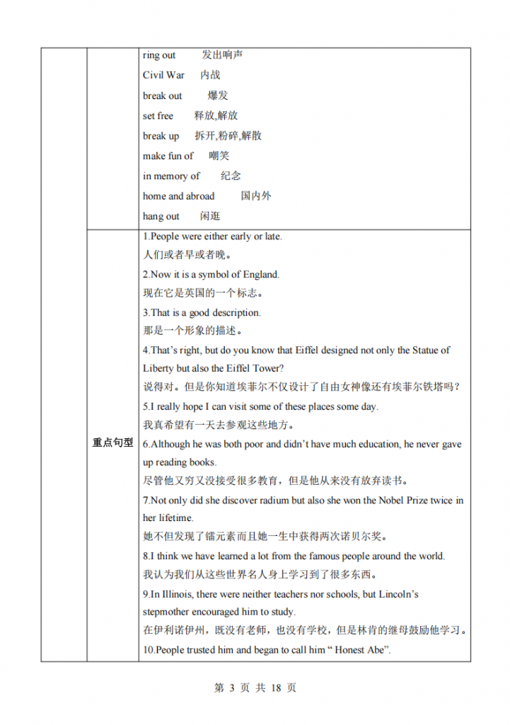 图片[3]-九年级（下）英语Unit5 Topic3知识清单（仁爱版）.pdf-中小学科教辅资料