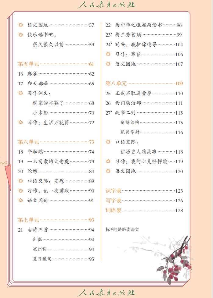 图片[3]-四年级上册【人教版】语文电子课本.pdf-中小学科教辅资料