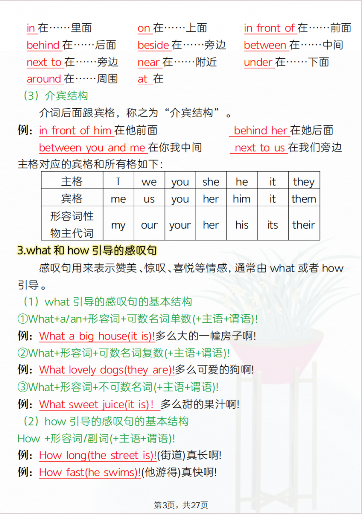 图片[3]-五年级（上）英语 考点背记《译林版》.pdf-中小学科教辅资料