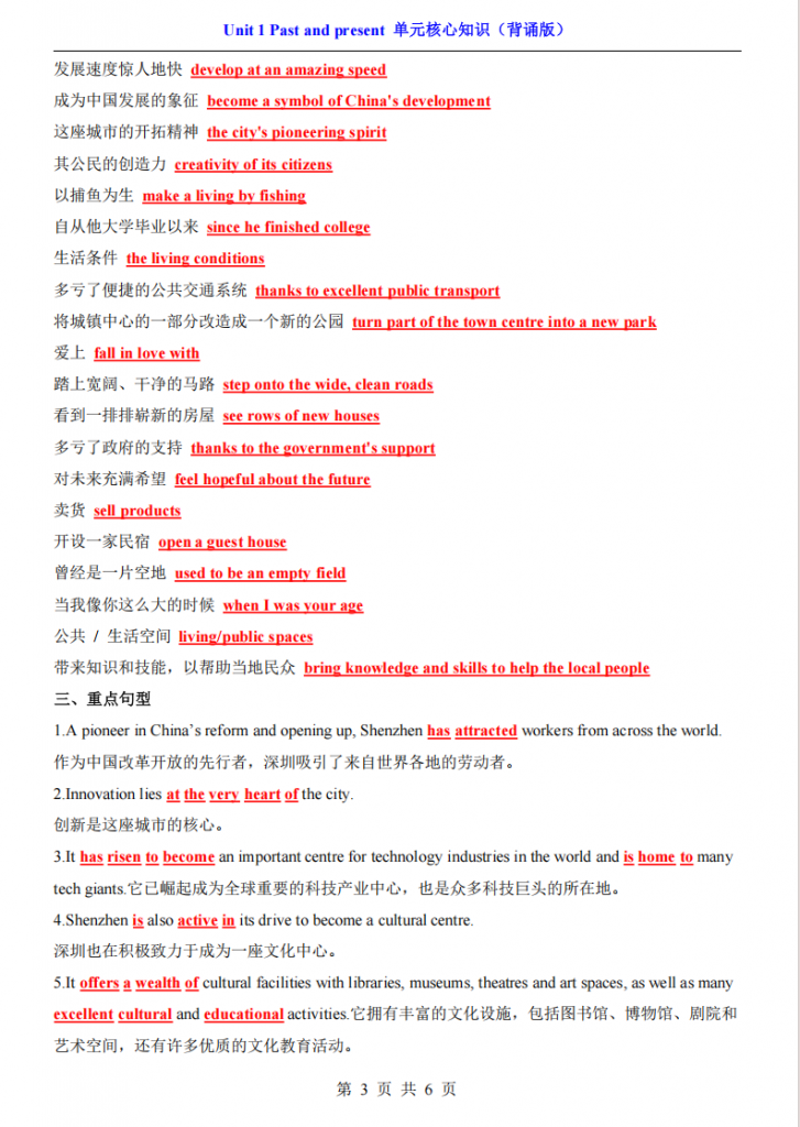 图片[3]-八年级（下）英语Unit 1 核心知识（译林版）.pdf-中小学科教辅资料